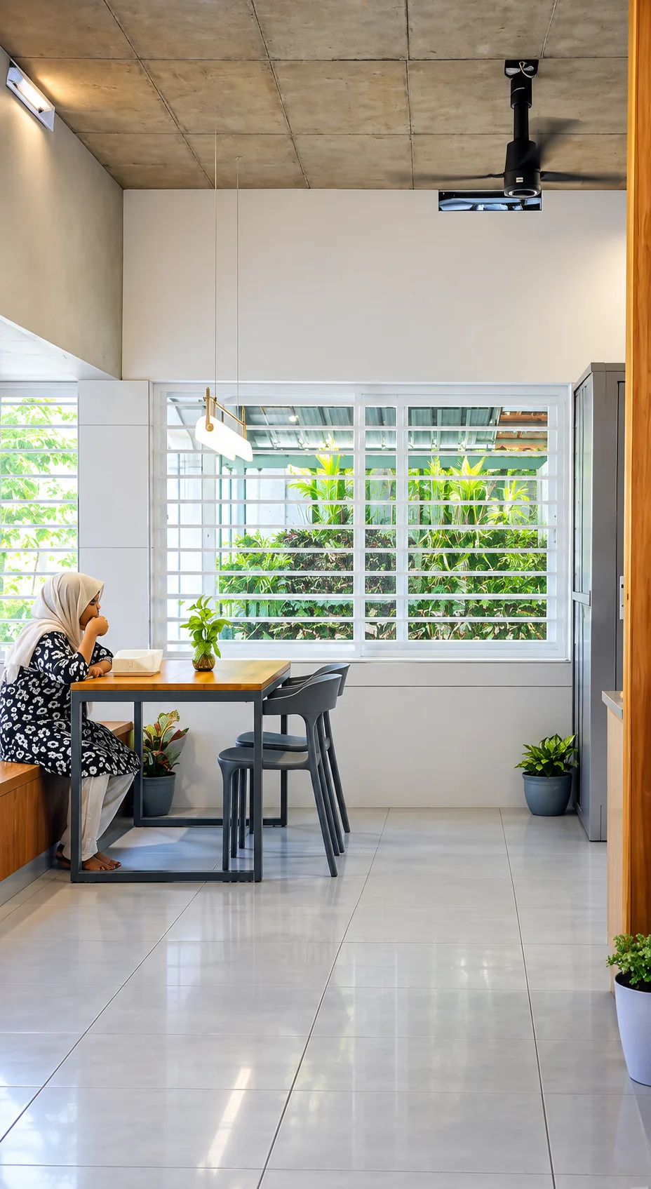 Tiny tropical house inetrior
